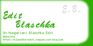 edit blaschka business card